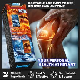 Sumifun HOT & ICE Double Pain Relief Cream (Bee Venom + Scorpion Venom) | Day & Night Use | Muscle & Joint Pain Relief