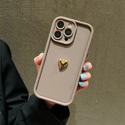 Gold 3D  Silicone Phone Case For iPhone 
