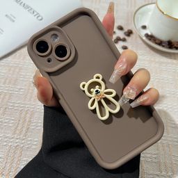 2025 3D Bear Cartoon Silicone Case For iPhone
