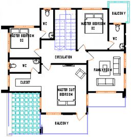 4-Bedroom Two-Story Residential Duplex