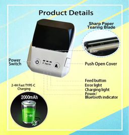 MINI IMPRIMANTE LASER POUR ÉTIQUETTES AUTO COLLANTE