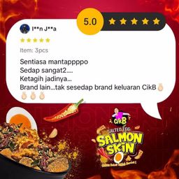 Cik B Salted Egg Salmon Skin (200g)