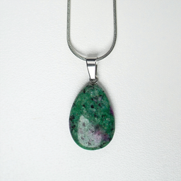 Gemstone Pendants on 925 silver plated chain 