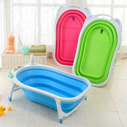 Baby foldable tub dish