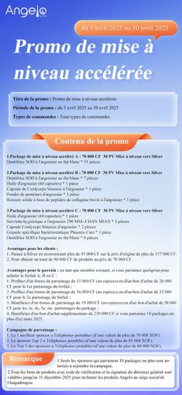 LA PROMOTION DE MISE À NIVEAU ACCÉLÉRÉE A ÉTÉ PROLONGÉE D’AUJOURD’HUI 5 AU 30 AVRIL 2025