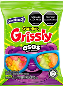 GOMITAS GRISSLY OSOS SABOR SURTIDO 80G*24 PCS 