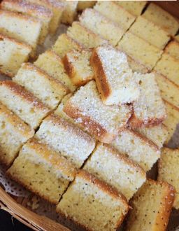 Lemonade poppy seed slice  Cake 1kg 
