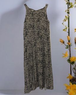 Zebra Print Maxi Dress