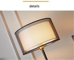 Lampu Meja Gaya Eropa Modern Elegan Model - Dual Layer Lamp Side Lampu Tidur Ruang Tamu Hotel Saklar Tarik Lampu Kamar