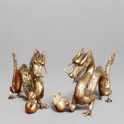 Pajangan Patung Naga Kuningan Dekorasi Fengshui Ruangan Rumah Kantor Hadiah