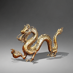 Pajangan Patung Naga Kuningan Dekorasi Fengshui Ruangan Rumah Kantor Hadiah