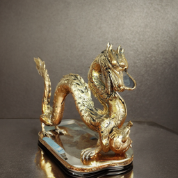 Pajangan Patung Naga Kuningan Dekorasi Fengshui Ruangan Rumah Kantor Hadiah