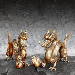 Pajangan Patung Naga Kuningan Dekorasi Fengshui Ruangan Rumah Kantor Hadiah