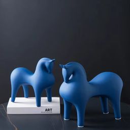 Patung Kuda Nordic Premium Material Logam Kuat Mewah Estetik Elegan Citra Garden Hiasan Dekorasi Modern Kantor Rumah