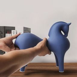 Patung Kuda Nordic Premium Material Logam Kuat Mewah Estetik Elegan Citra Garden Hiasan Dekorasi Modern Kantor Rumah