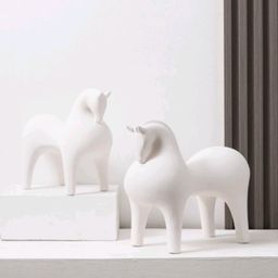 Patung Kuda Nordic Premium Material Logam Kuat Mewah Estetik Elegan Citra Garden Hiasan Dekorasi Modern Kantor Rumah