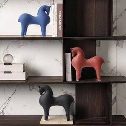 Patung Kuda Nordic Premium Material Logam Kuat Mewah Estetik Elegan Citra Garden Hiasan Dekorasi Modern Kantor Rumah