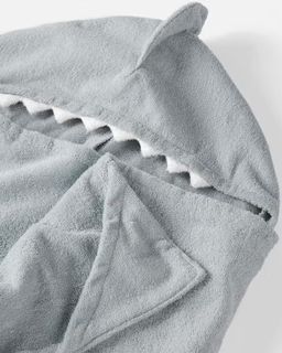 Toddler Organic Cotton Towel - Shark