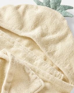 Toddler Organic Cotton Towel - Pineapple