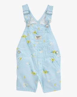 Blue Floral Shortalls (3mths to 5T)