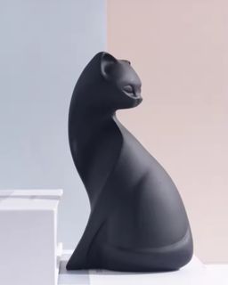 Pajangan Patung Kucing Modern Lucky Cat Charming Gaya Eropa Kreatif Dekorasi Meja Kantor Ruang Tamu Kamar Tidur Lounge Dekorasi Keberuntungan
