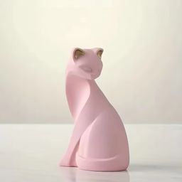 Pajangan Patung Kucing Modern Lucky Cat Charming Gaya Eropa Kreatif Dekorasi Meja Kantor Ruang Tamu Kamar Tidur Lounge Dekorasi Keberuntungan