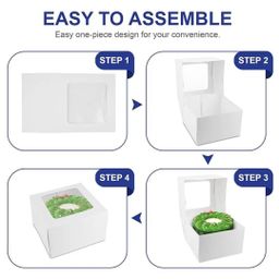 Caixas P/Bolos e Salgados C/Tampa Transparente