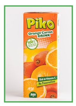 PIKO ORANGE CARROT 200ML X24 - 20310