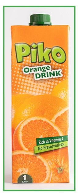 PIKO ORANGE CARTON 1L X8 - 20341