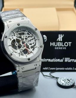 Hublot Skeleton Dial Stainless Steel Watch