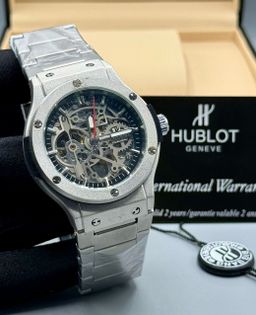 Hublot Skeleton Dial Stainless Steel Watch
