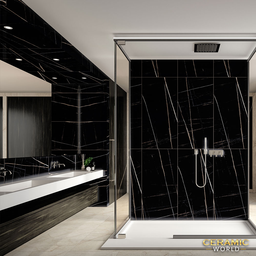 600×1200 Black Laurent (Gloss