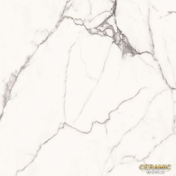 Island Carrara Marble Effect 600 x 600 White Polished