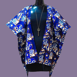 Barizi Kaftan - Blue / White
