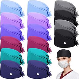 GORROS QUIRÚRGICOS CON  SOSTENEDOR DE MASCARILLAS S COLORES GENÉRICOS LISOS (PAR)