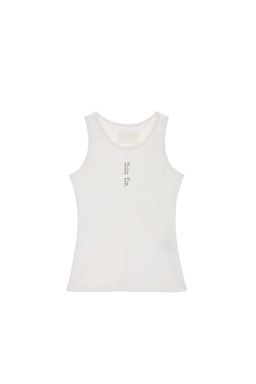 Matin Kim Pintuck sleeveless top in White