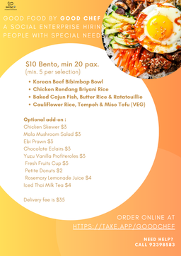 Premium Bento A $10 per pax (Min 20 pax) 