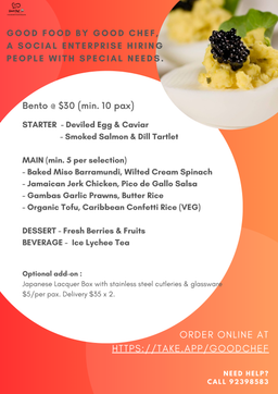 Premium Bento C $30 per pax (Min 10 pax) 