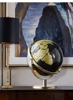 Globe Besar Dekorasi Pajangan Meja Kantor Peta Geographic Edukasi Terestrial Gaya Vintage Kualitas Premium