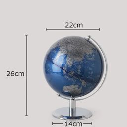 Globe Besar Dekorasi Pajangan Meja Kantor Peta Geographic Edukasi Terestrial Gaya Vintage Kualitas Premium