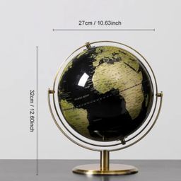 Globe Besar Dekorasi Pajangan Meja Kantor Peta Geographic Edukasi Terestrial Gaya Vintage Kualitas Premium