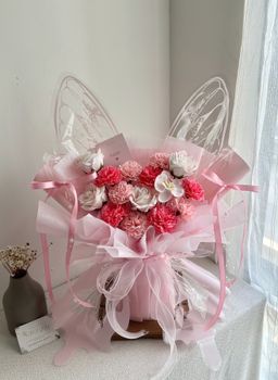 Mother’s Day Pink Carnation Butterfly Bouquet 
