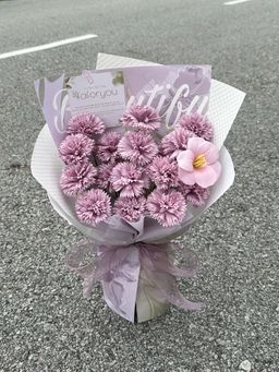 Mother’s Day Purple Carnation Bouquet 