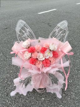 Mother’s Day Pink Carnation Butterfly Bouquet 