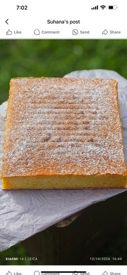 Sour cream buttercake