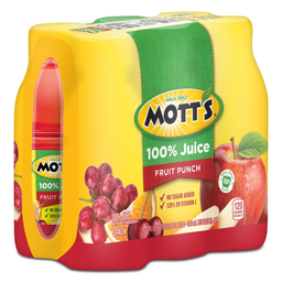 Jugo Mott, botellas de 8 fl oz, paquete de 6