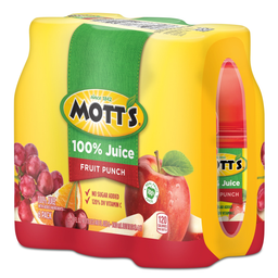 Jugo Mott, botellas de 8 fl oz, paquete de 6