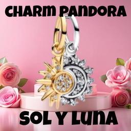 Charm Pandora Sol y Luna 