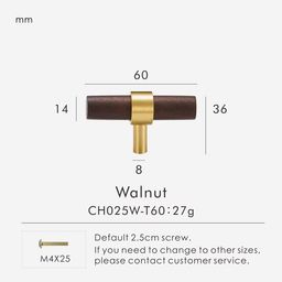 WALNUT - 60MM