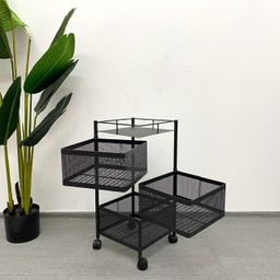 BLACK, 3 LAYER SQUARE